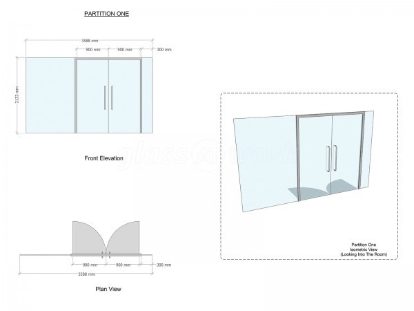 Arken Pop (Newmarket, Suffolk): Office Toughened Glazing With Double Glass Doors