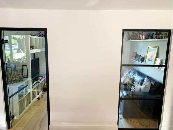 Domestic Project (Addlestone, Surrey): Industrial-Style T-Bar Glass Door and T-Bar Glass Panel