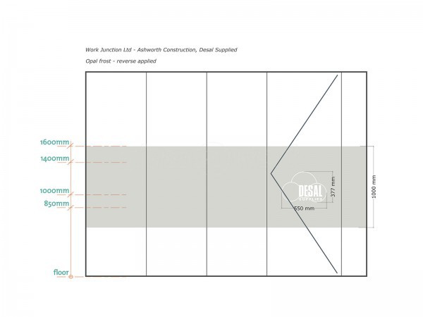 Ashworth Construction (Rochdale, Greater Manchester): Glass Wall and Door Under Beam [With Open Top]