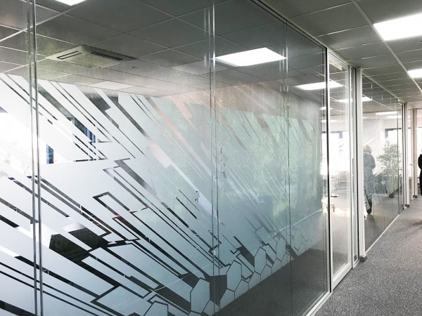 Aspect Interior Concept Ltd (Swindon, Wiltshire): Glass Office Partition Refurbishment With White Framed Glazed Doors