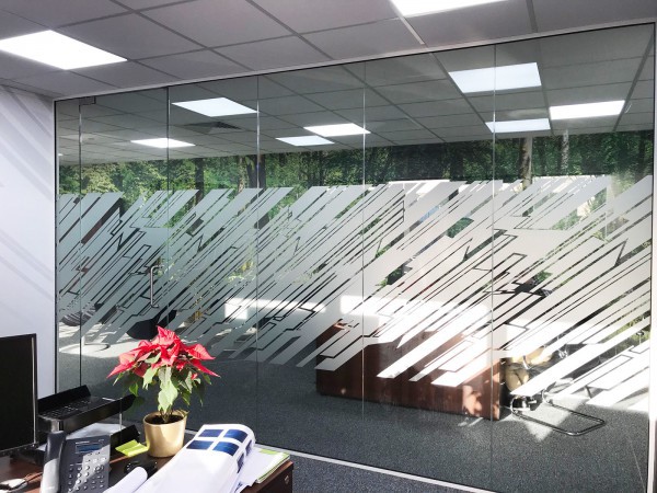 Aspect Interior Concept Ltd (Swindon, Wiltshire): Glass Office Partition Refurbishment With White Framed Glazed Doors