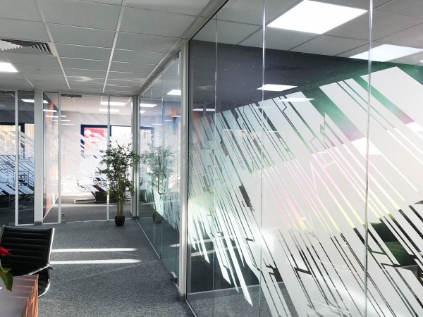 Aspect Interior Concept Ltd (Swindon, Wiltshire): Glass Office Partition Refurbishment With White Framed Glazed Doors