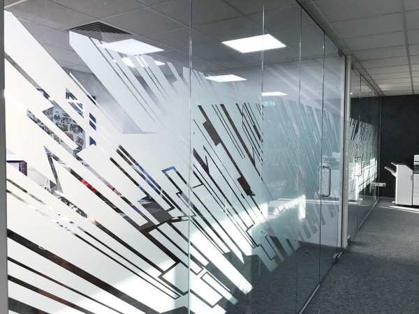 Aspect Interior Concept Ltd (Swindon, Wiltshire): Glass Office Partition Refurbishment With White Framed Glazed Doors