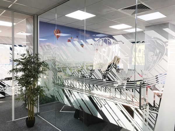 Aspect Interior Concept Ltd (Swindon, Wiltshire): Glass Office Partition Refurbishment With White Framed Glazed Doors