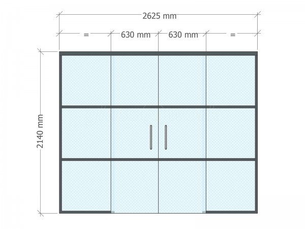 Domestic Project (Ampthill, Bedfordshire): Slimline T-Bar Black Framed Glazing With Frameless Glass Sliding Doors