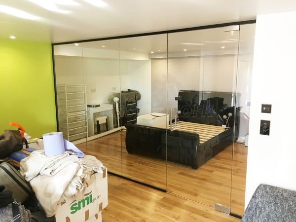 Domestic Property (Newhaven, East Sussex): Internal Glass Wall and Door For A Bedroom