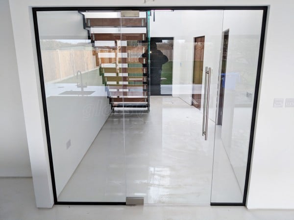 Domestic Property (Lowestoft, Suffolk): Glass Wall With Black Frame