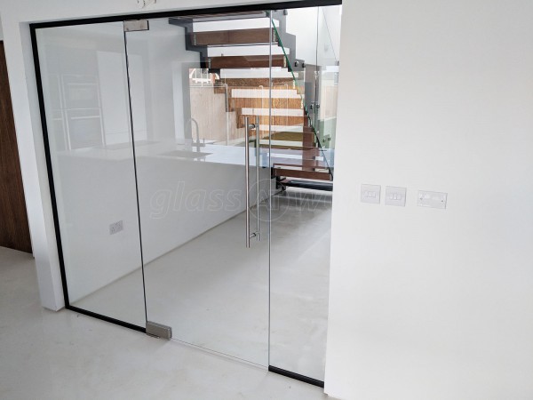 Domestic Property (Lowestoft, Suffolk): Glass Wall With Black Frame