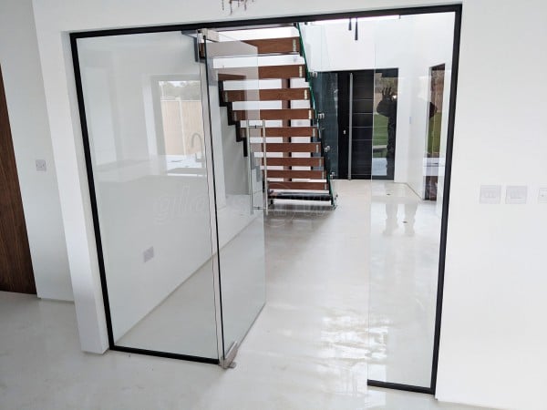 Domestic Property (Lowestoft, Suffolk): Glass Wall With Black Frame