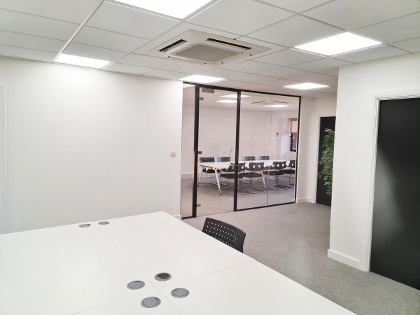 Blair Contracts Design & Build (Luton, Bedfordshire): Glazed Office Screen With Acoustic Soundproofing Glass