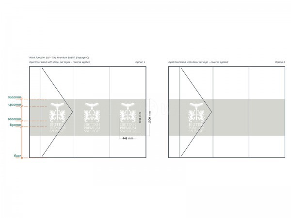 The British Premium Sausage Company (Normanton, West Yorkshire): Office Frameless Glass Partition Wall