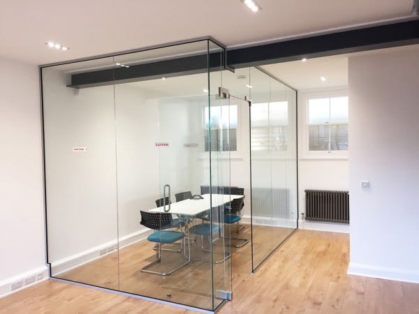 Alexander Oliver Construction Ltd (Hove, Brighton): Glass Corner Office Partition