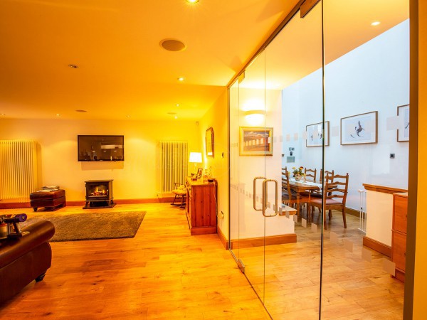 Domestic Project (Symington, South Ayrshire): Toughened Glass Frameless Double Doors