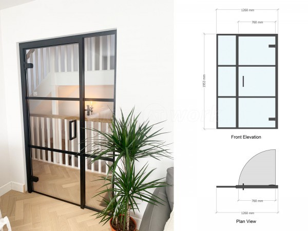 Domestic Project (Sheffield, South Yorkshire): T-Bar Black Framed Heritage-Style Glazed Doors