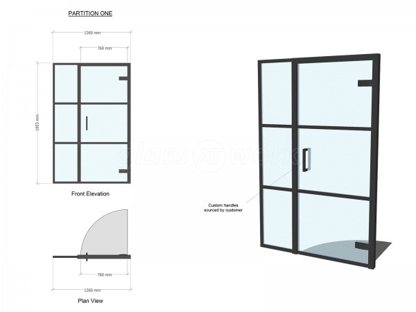 Domestic Project (Sheffield, South Yorkshire): T-Bar Black Framed Heritage-Style Glazed Doors