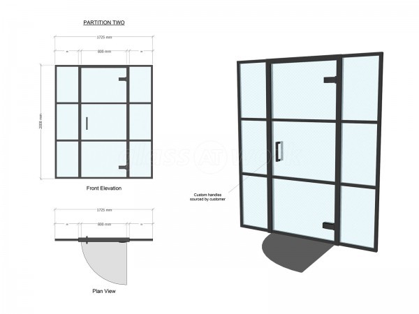 Domestic Project (Sheffield, South Yorkshire): T-Bar Black Framed Heritage-Style Glazed Doors