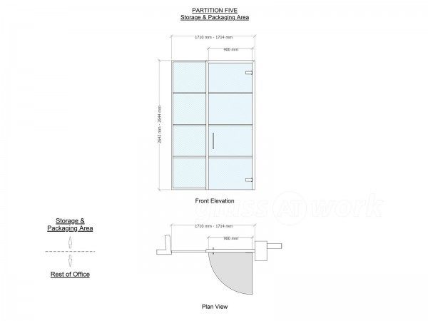 Carbon Interiors LTD (Hoxton Square, London): White Industrial Style T-Bar Glass Office Rooms