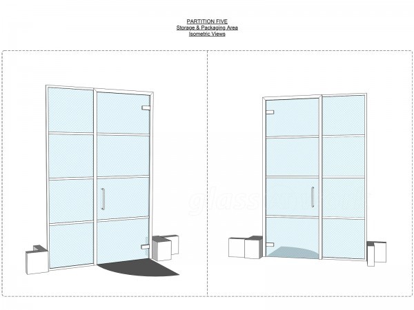 Carbon Interiors LTD (Hoxton Square, London): White Industrial Style T-Bar Glass Office Rooms