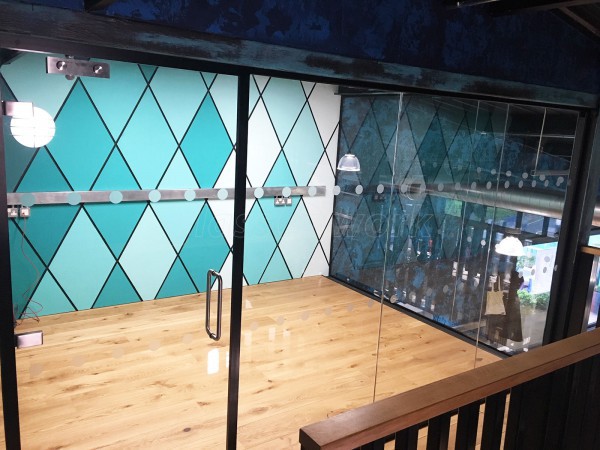 Circus of Boom Ltd (St. Philips, Bristol): Mezzanine Glass Office Partitions With Black Frame