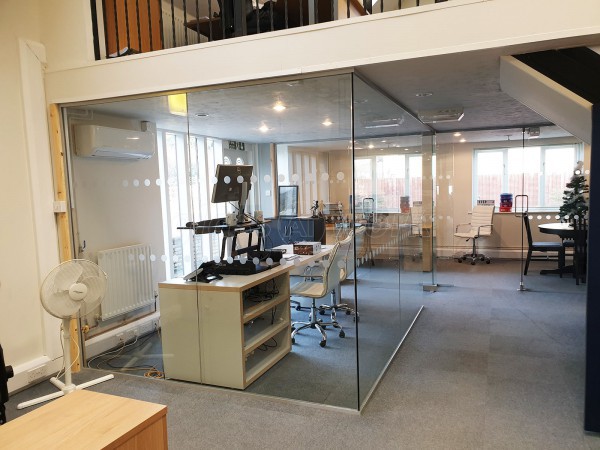 CMS Financial Management Ltd (Bicester, Oxfordshire): Single Glazed Toughened Glass Office Partition