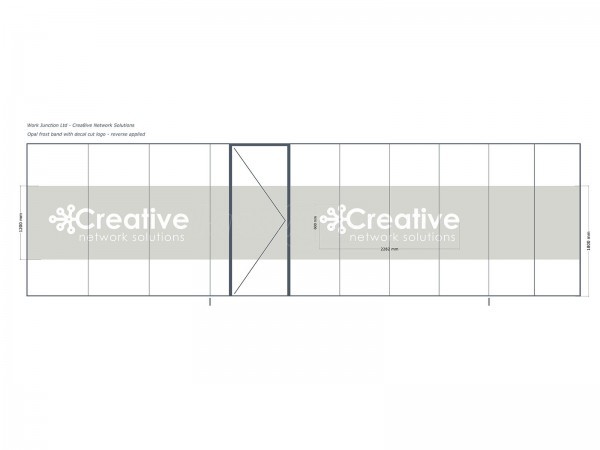 Creative Network Solutions (Bamber Bridge, Lancashire): Single Glazed Acoustic Partitions with Bespoke Opal Frost Film