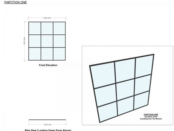 Home Renovation (Stockport, Cheshire): Black Framed Metal and Glass Room Divider