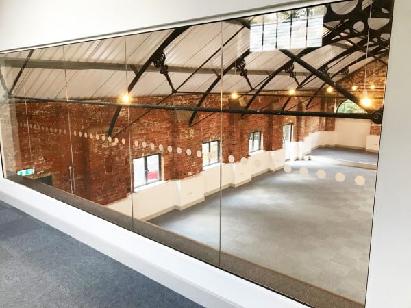 Colburn Developments (Stroud, Gloucestershire): Inline Single Glazed Acoustic Glass Partition on a Mezzanine