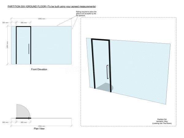 Collaborate Global HQ (Donnington, West Sussex): Single Glazed Acoustic Glass offices Formed Below Apex Ceiling