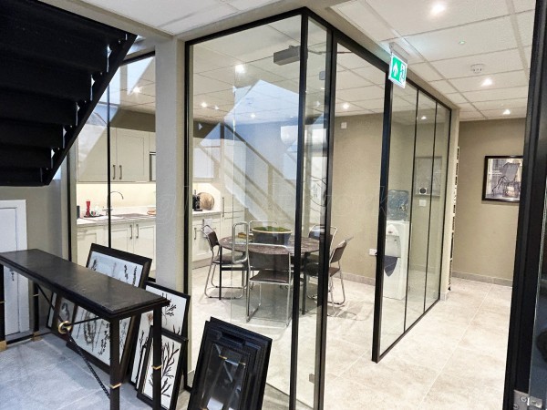 Cox Workshops (Tottenham, London): Paneled Acoustic Glass Office Partition Fitout