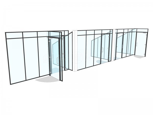 Cox Workshops (Tottenham, London): Paneled Acoustic Glass Office Partition Fitout