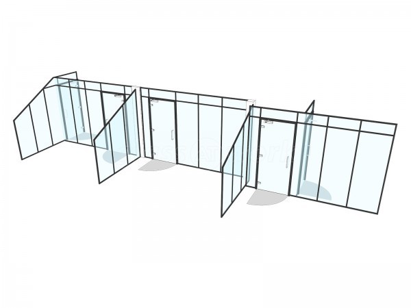 Cox Workshops (Tottenham, London): Paneled Acoustic Glass Office Partition Fitout