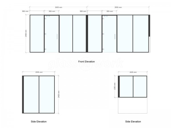Cox Workshops (Tottenham, London): Paneled Acoustic Glass Office Partition Fitout