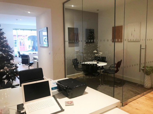 Westlakes Recruit (Cockermouth, Cumbria): Frameless Glazed Corner Office Partition