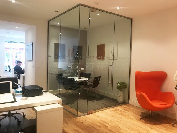 Westlakes Recruit (Cockermouth, Cumbria): Frameless Glazed Corner Office Partition