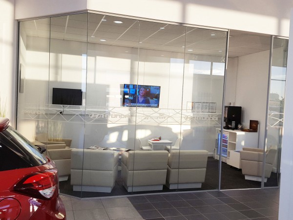 J Edgar & Son (Workington, Cumbria): Glass Walls For A Car Showroom