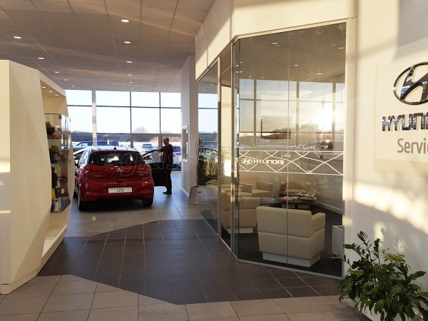 J Edgar & Son (Workington, Cumbria): Glass Walls For A Car Showroom