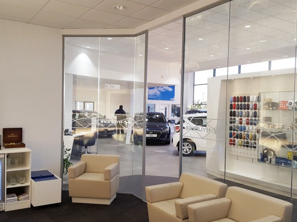 J Edgar & Son (Workington, Cumbria): Glass Walls For A Car Showroom