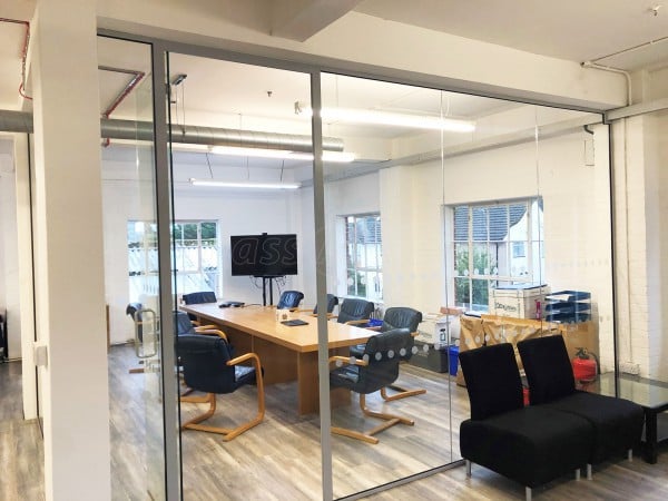 Dajon Accounts (Orpington, London): Large Corner Room Toughened Glass Office Partition