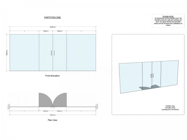 B-Tech International Ltd (Daventry, Northamptonshire): Frameless Glass Double Doors