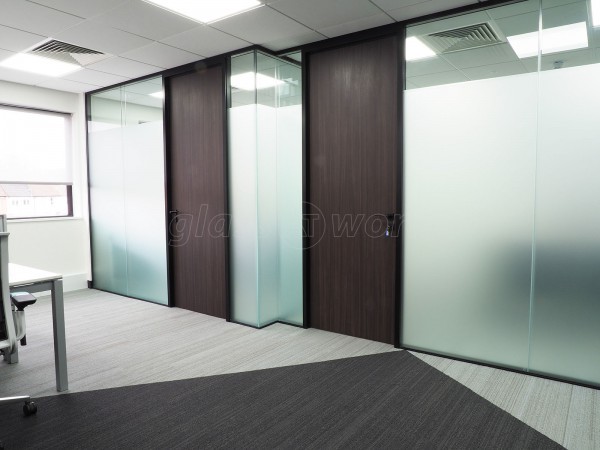 Delta Bravo Ltd (Maidenhead, Berkshire): Glass Office Fit-Out With Fire-Rated Glass Doors and Double Glazed Partitions