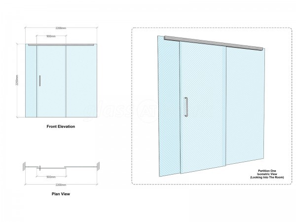 Enhance Dental Care (Yarm, Cleveland): Glass Partition With Glazed Sliding Door