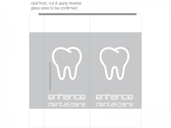 Enhance Dental Care (Yarm, Cleveland): Glass Partition With Glazed Sliding Door