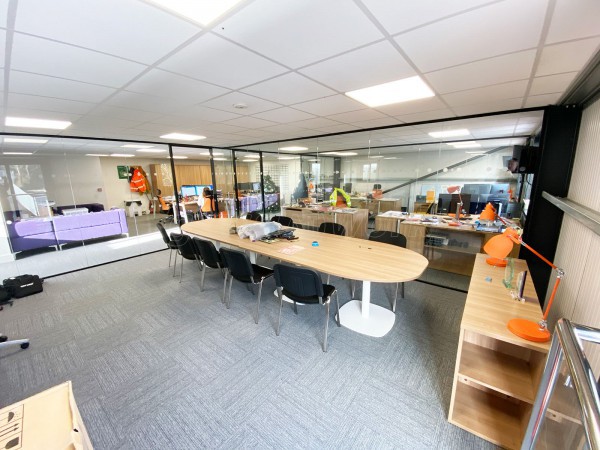 Play Area Hygiene Services Ltd (Totnes, Devon): Commercial Office Fit-out Using Acoustic Glass Partitioning