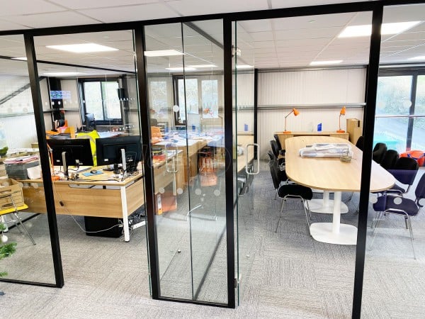 Play Area Hygiene Services Ltd (Totnes, Devon): Commercial Office Fit-out Using Acoustic Glass Partitioning