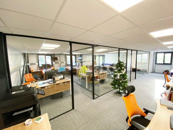 Play Area Hygiene Services Ltd (Totnes, Devon): Commercial Office Fit-out Using Acoustic Glass Partitioning