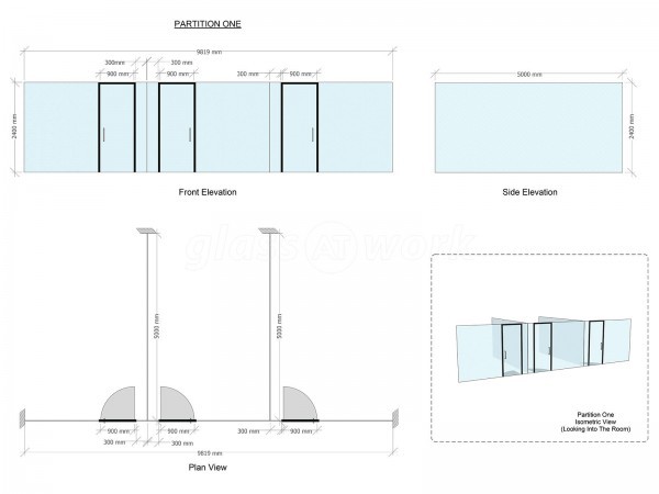 Play Area Hygiene Services Ltd (Totnes, Devon): Commercial Office Fit-out Using Acoustic Glass Partitioning