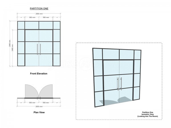 Domestic Project (Hockley, Birmingham): Warehouse-Style Slimline T-Bar Toughened Glass With Double Doorset