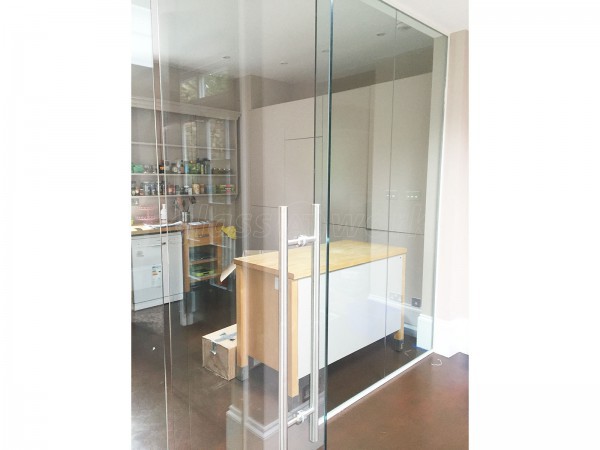 Domestic Property (Mapesbury, London): Glass Partition Wall and Door