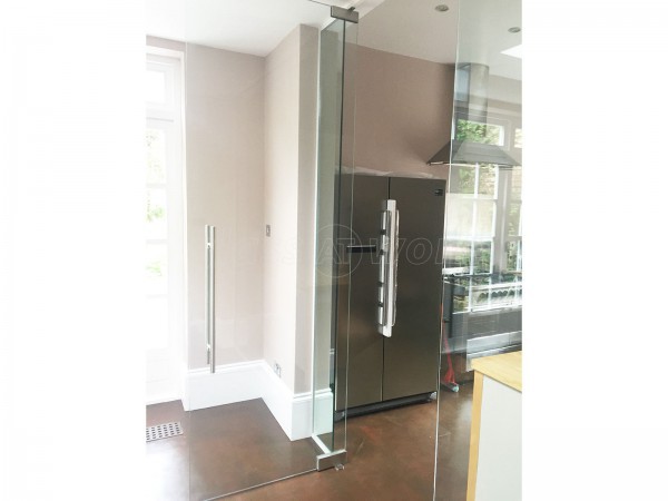 Domestic Property (Mapesbury, London): Glass Partition Wall and Door