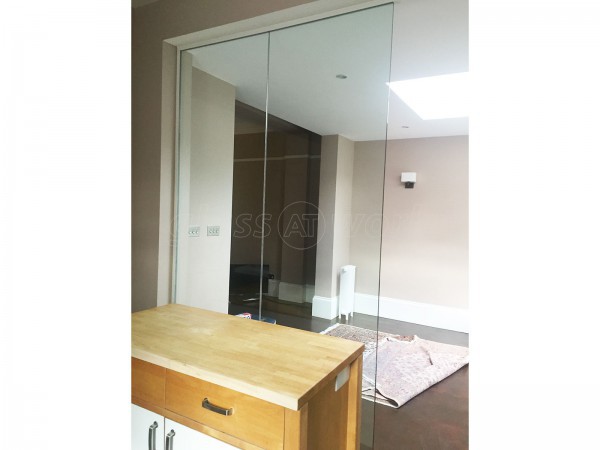 Domestic Property (Mapesbury, London): Glass Partition Wall and Door